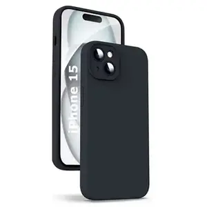 Coque - Little Boutik - iPhone 15 - Silicone - Souple - Noir pas cher