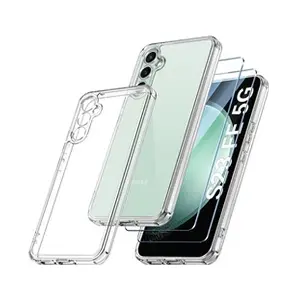 Little Boutik Coque Pour Samsung Galaxy S23 FE Silicone Transparente Angles Renforces + 2 Verres Trempes pas cher