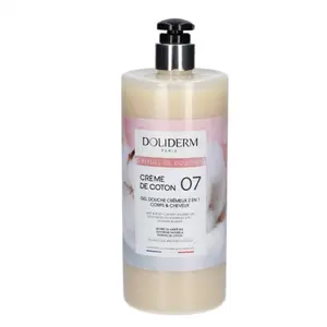 Doliderm Crème DE Coton 07 Gel douche crémeux 2 en 1Vendu pardocmorris
