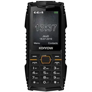 Mobile Resistant Eau Et Poussières Konrow Stone Plus 2,4 Noir" pas cher