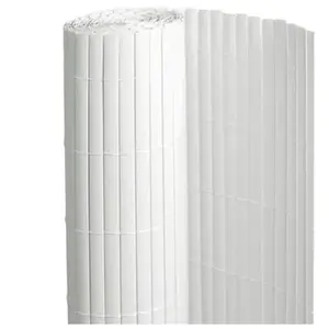 Canisse en pvc blanc - 90% d'occultation, l 12 m, Hauteur 1.50 m pas cher