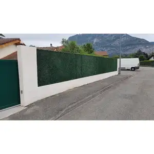 Haie végétale artificielle 243 brins - Long 21 m, Hauteur 1 m pas cher