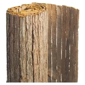 Canisse naturelle en pin - 90% d'occultation, l 25 m, Hauteur 1 m