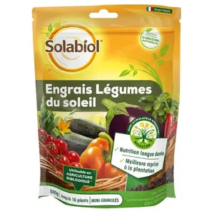Comparateur de prix : SOLABIOL ENGRAIS PLANTES ET LEGUMES DU SOLEIL 12x500G SOL