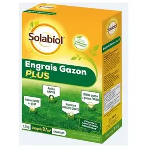 Comparateur de prix : Engrais Pour Gazon Plus Solabiol 3,5kg 87mÂ²