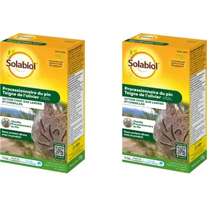 SOLABIOL Processionnaires du Pin - Traitement Choc - Efficace sur Larves et Chenilles - Jusqu'à 25L de Solution SOPIN12X2 pas cher