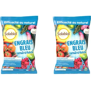 Comparateur de prix : SOLABIOL Engrais Bleu Universel - 2en1 Croissance Rapide & Nutrition Longue Durée - 2x4Kg- SOBLEU4X2