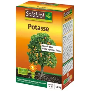 Potasse Solabiol 1,5 kg : l'engrais essentiel pour une bonne fructific... pas cher