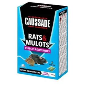 Comparateur de prix : Caussade Appâts anti-nuisibles rats et mulots 150g