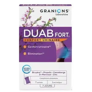 Comparateur de prix : Granions Duab Fort Confort Urinaire 7 sachets