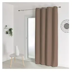 Home Maison Rideau occultant uni M1 non feu (140x260 cm - Lin)