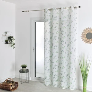 HomeMaison.com Voilage Effet Lin Imprime - Verveine - 140 X 240 cm pas cher