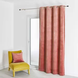 HomeMaison.com Rideau Velours Uni - Nude - 135 X 260 cm pas cher