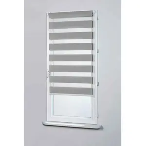 Store enrouleur - HOME MAISON - 42 x 170 cm - Tamisant - Gris - Intérieur pas cher