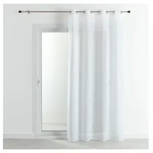 HomeMaison.com Voilage - HOME MAISON - Uni - illets - Blanc - 140 x 240 cm pas cher