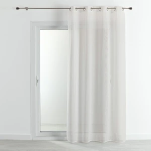 HomeMaison.com Voilage traditionnel en étamine unie à effet lin Ivoire 140 x 240  cm pas cher