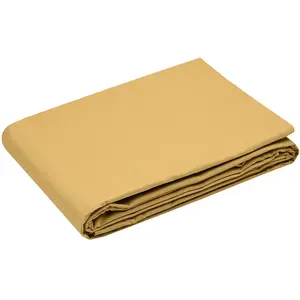 Stof - Drap plat en percale de coton Elysée moutarde 180x290 cm pas cher