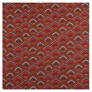 GENERIQUE Tissu coton menara vendu au mètre(...) - Rouge