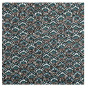 GENERIQUE Tissu coton menara vendu au mètre(...) - Bleu pas cher