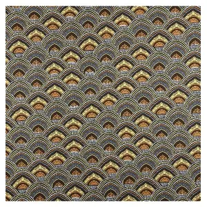 GENERIQUE Tissu coton menara vendu au mètre(...) - Jaune