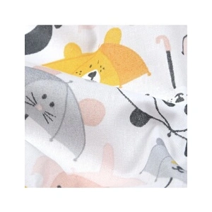 GENERIQUE Tissu coton parapluie vendu au mètre(...) - Blanc