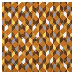 GENERIQUE Tssu coton enduit Kouba(...) - Jaune pas cher