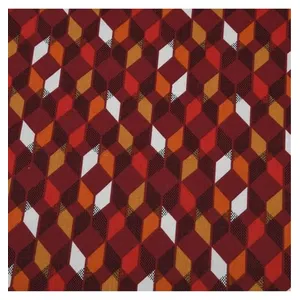 GENERIQUE Tssu coton enduit Kouba(...) - Rouge