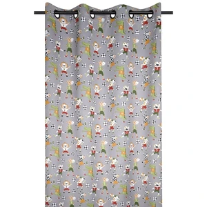 LOVELY CASA Rideau occultant spécial foot - Multicolore - 140x260 cm - Enfant - illets - Lavable pas cher