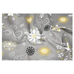GENERIQUE Tissu coton Noël fleurs vendu au mètre(...) - liesse naturel pas cher