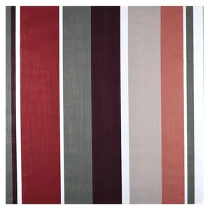 GENERIQUE Tissu coton enduit rayé vendu au mètre(...) - Rose