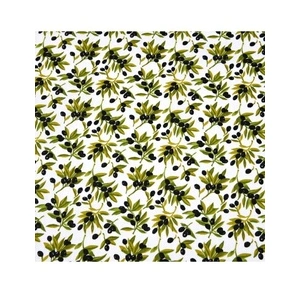 GENERIQUE Tissu coton olives noires vendu au mètre(...) - Blanc