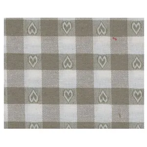GENERIQUE Tissu vichy coeur vendu au mètre(...) - 02-beige