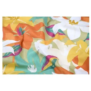 Tissu coton enduit fleurs printanières vendu au mètre(...) - vaninaora...