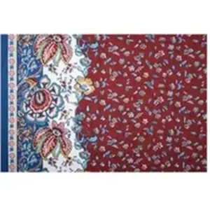 Tissu coton nappe placé marsanne vendu par 50 cm(...) - marsannegrenat