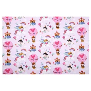 Tissu coton enfant cretonne montgolfière fille vendu au mètre - ninon ...