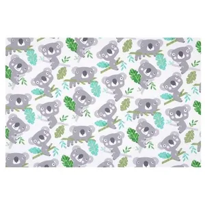 GENERIQUE Tissu coton enfant eucalyptus vendu au mètre(...) - eucalyptus vert