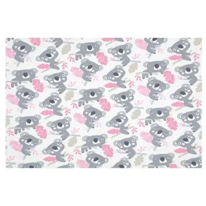 GENERIQUE Tissu coton enfant eucalyptus vendu au mètre(...) - eucalyptus rose