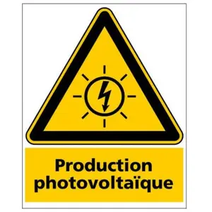Signaletique.biz France - panneau production photovoltaique (C1502) - ...Vendu paramazon