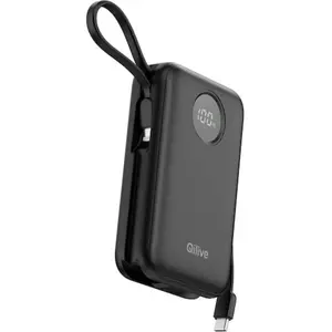 QILIVE Batterie Externe 20 000mAh 35W+Cäble de charge - Noir   pas cher