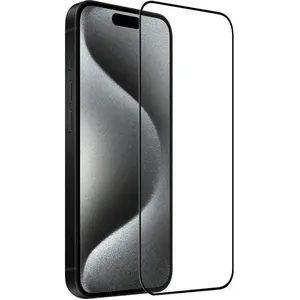 QILIVE Verre trempé Silkscreen pour Apple iPhone 16 Pro - Transparent pas cher