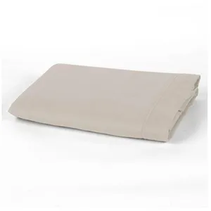 ACTUEL Drap plat uni en coton 57 fils - collection permanente beige  180 x 290 cmVendu parauchan