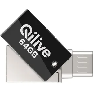 QILIVE Clé USB 64GO T260 USB/M USB - Blanc et noirVendu parauchan