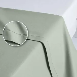 ACTUEL Drap plat uni en percale de coton  vert 270x290 cmVendu parauchan