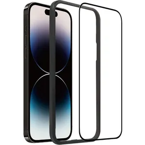 QILIVE Verre trempé pour iPhone 15 Pro Max - Transparent pas cher