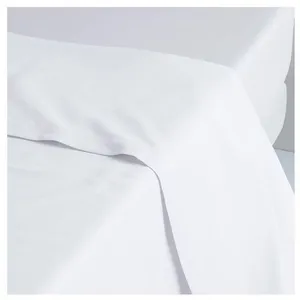 ACTUEL Drap plat uni en polycoton - collection permanente blanc 180x290 cmVendu parauchan