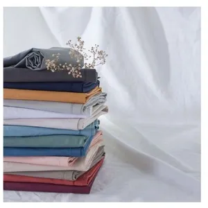 ACTUEL Drap plat uni en coton 57 fils - collection permanente gris foncé 240 x 290 cmVendu parauchan