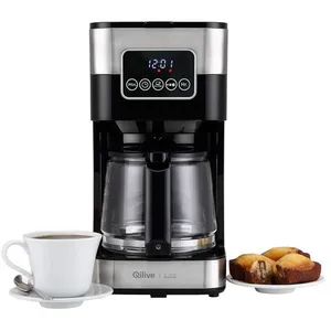 QILIVE Cafetière à filtre 77177 - Inox et noir