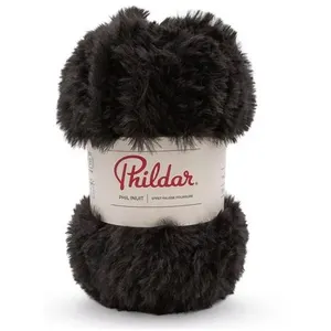 Pelote de fourrure à tricoter PHIL INUIT - 100GR - Phildar(...) - Noir