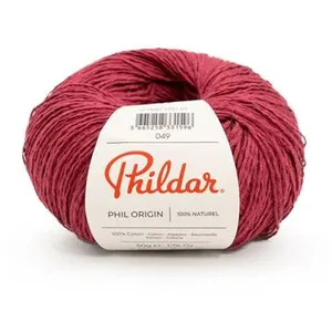 Fil de coton à tricoter Phil Origin - Phildar(...) - Pourpre pas cher