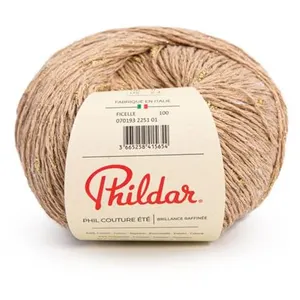 Phildar Fil à Tricoter PHIL COUTURE ETE -(...) - Ficelle Marron pas cher